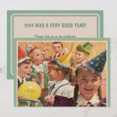 Retro 65e verjaardagsfeest 1950 Herinneringen aan  Kaart (Voorkant / Achterkant)