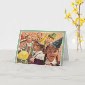 Retro 65th Birthday 1950 Childhood Memories Kaart (Gele Bloem)