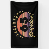 Retro 65th Birthday Humor Spandoek (Verticaal)