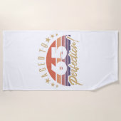 Retro 65th Birthday Humor Strandlaken (Voorkant)