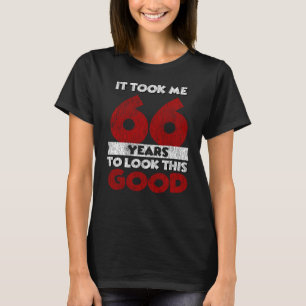 Retro 66 Jaar Oud Grappig 66e Verjaardagscadeau T-shirt