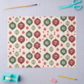 Retro “67” Christmas Ornament Tissue Paper Tissuepapier (Craft)