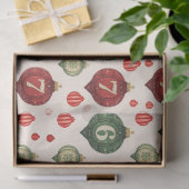 Retro “67” Christmas Ornament Tissue Paper Tissuepapier (Geschenk)