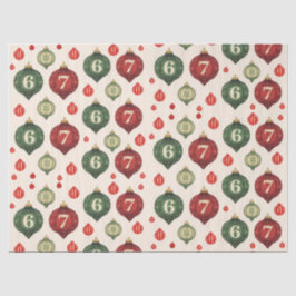 Retro “67” Christmas Ornament Tissue Paper Tissuepapier