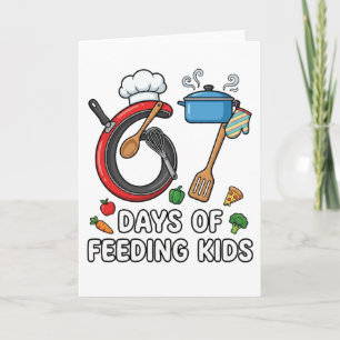 Retro 67 dagen kinderen lunchtante cafetaria voere kaart