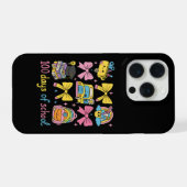 Retro 67 dagen school pastel potlood student iPhone hoesje (Achterkant horizontaal)