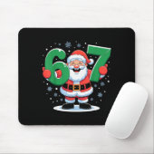 Retro 67 Meme Grappig Kerstman Zes Zeven Holi Muismat (Met muis)