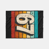 Retro 67 Meme Oud Zes Zeven Nummer Grappig 6 7 M Fleece Deken (Voorkant (Horizontaal))