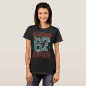 Retro 67 Six Seven Kerst T-shirt Meme (Voorkant volledig)