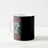 Retro 67 Six Seven Kersttrui Meme Koffiemok (Voorkant links)