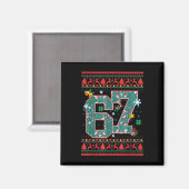 Retro 67 Zes Zeven Kersttrui Meme Magneet (Voorkant / Achterkant)