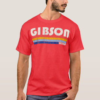 Retro  70-80-inch stijlpagina Gibson GA T-shirt