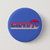 Retro 70 en Proud Sunset Badge of Honor Ronde Button 5,7 Cm (Voorkant)