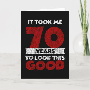 Retro 70 Jaar Oude Grappige 70e Verjaardagscadeau Kaart