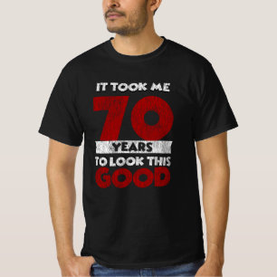 Retro 70 Jaar Oude Grappige 70e Verjaardagscadeau T-shirt