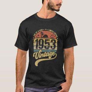 Retro 70e verjaardag 1953 70e t-shirt