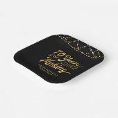 Retro 70e verjaardag 70 jaar in de schijnwerpers papieren bordje (Gebogen)