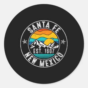 Retro 70er 80er Santa Fe New Mexico Nm Ronde Sticker