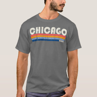 Retro 70er 80er stijl Chicago Il grappig T-shirt