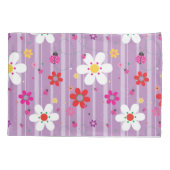 Retro 70'er Flower Power Hippie Bloemmotief Kussensloop (Achterkant)