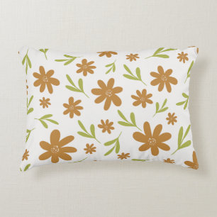 Retro 70er jaren Bloem - Boho Herfst Decoratie Accent Kussen