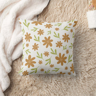 Retro 70er jaren Bloem - Boho Herfst Decoratie Kussen