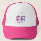 Retro 70'er Neon Look Disco Bal Bachelorette Feest Trucker Pet (Voorkant)