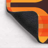 Retro 70s 60s Patroon Stijl Muismat (Hoek)