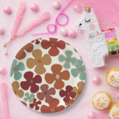 retro 70s 60s patroonpapier borden papieren bordje (Feest)