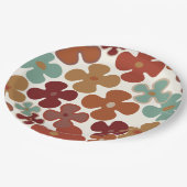 retro 70s 60s patroonpapier borden papieren bordje (Gekanteld)