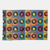 Retro 70s 60s Vinyl Record Album Theedoek (Horizontaal)