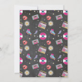 Retro 70s 80s 90s Verjaardag  Disco Party Kaart (Achterkant)