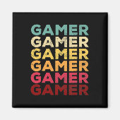 Retro 70s 80s 90s Videogame Mannen Jongens Gift Magneet (Voorkant)