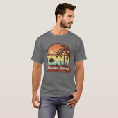  Retro 70S 80S Amelia Island Florida Beach  T-shirt (Voorkant volledig)