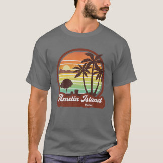 Retro 70S 80S Amelia Island Florida Beach T-shirt