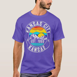 Retro 70s 80s Kansas City Kansas KS T-shirt