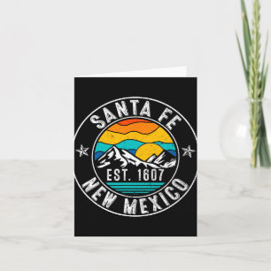 Retro 70s 80s Santa Fe New Mexico Nm Kaart