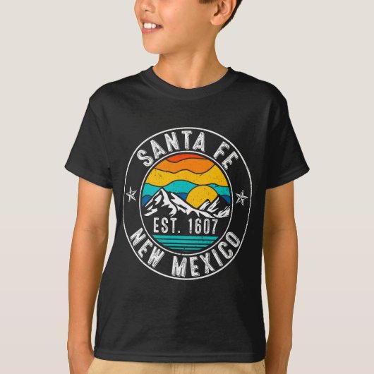 Retro 70s 80s Santa Fe New Mexico Nm  T-shirt (Voorkant)