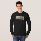 Retro 70s 80s Stijl Keokuk Iowa T-shirt (Voorkant volledig)