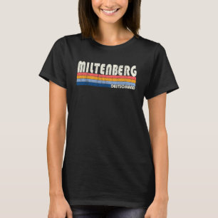Retro 70s 80s Stijl Miltenberg Deutschland T-shirt