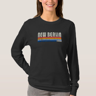 Retro 70s 80s Stijl New Berlin Illinois T-shirt