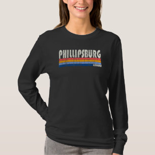 Retro  70s 80s Stijl Phillipsburg Kansas T-shirt
