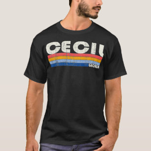 Retro 70s 80s Stijlvolle Cecil, GA Premium T-shirt