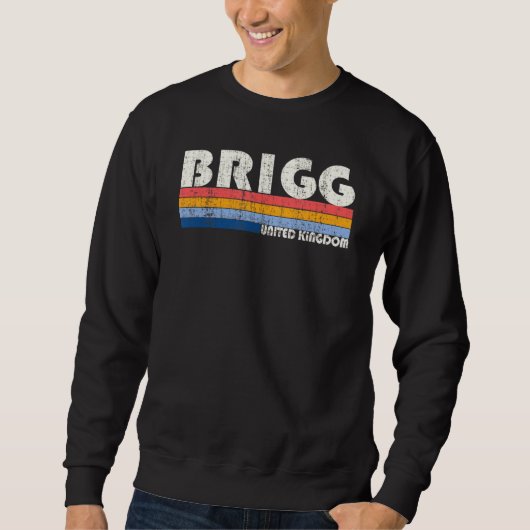 Retro 70s 80s Style Brigg Nederland Trui (Voorkant)