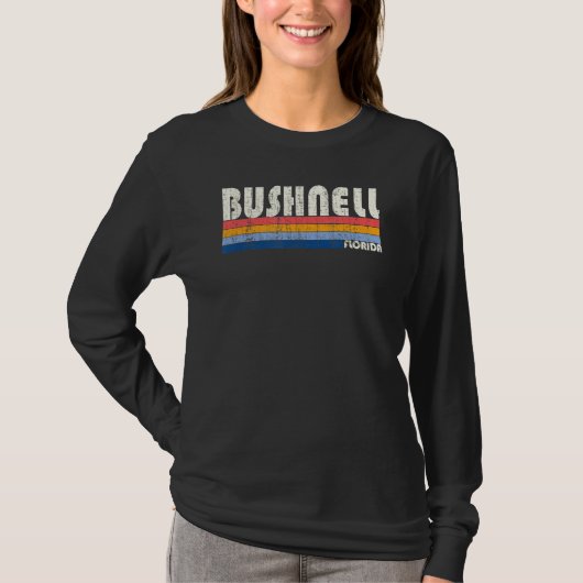 Retro  70s 80s Style Bushnell Fl T-shirt (Voorkant)
