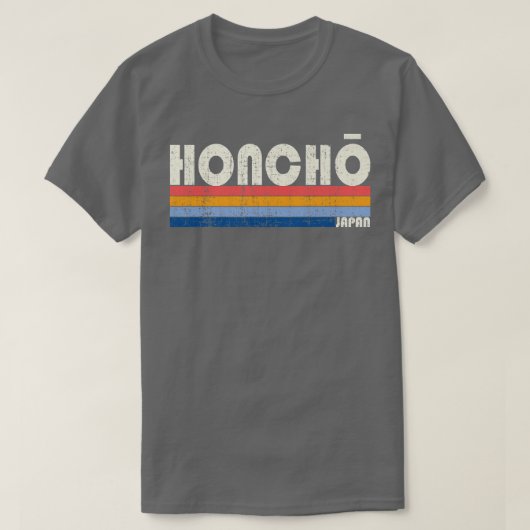 Retro 70s 80s Style Honcho, Japan T-shirt (Design voorkant)