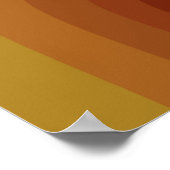  Retro 70s Aardse Geometrische Regenboog Modern Poster (Hoek)