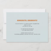 Retro '70s Afstudeerder 2025 Groovy Afstudeerfeest Kaart (Achterkant)