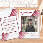 Retro 70s  Afstuderen foto aankondiging