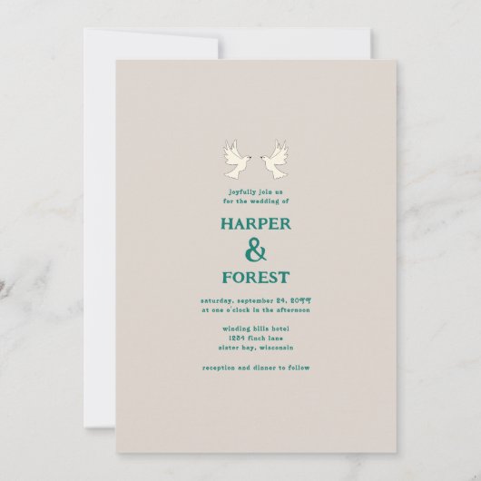 Retro 70s Arch Rainbow Kaart (Achterkant)